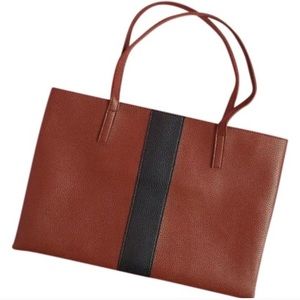 Vince Camuto Brown Vegan Leather Tote